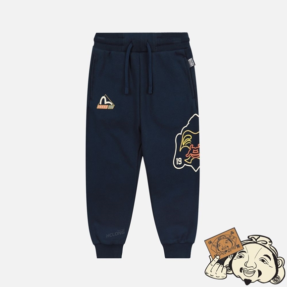 Kids Evisu GODHEAD PRINT SWEATPANTS Bleu Marine | 361EURMHT