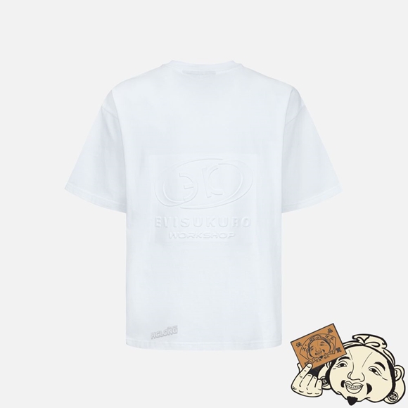 Men Evisu Logo Embossed T-shirt Blanche | 695SREHDY