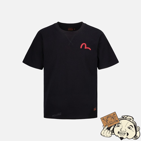 Men Evisu SEAGULL PRINT T-SHIRT Noir | 510WTGZBQ