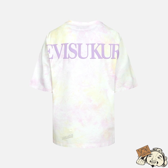 Women Evisu LOGO PRINT DYE T-SHIRT Rose | 532IGYUFN