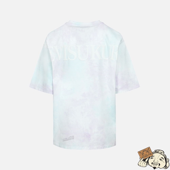 Women Evisu LOGO PRINT DYE T-SHIRT Violette Clair | 981GPDOJS