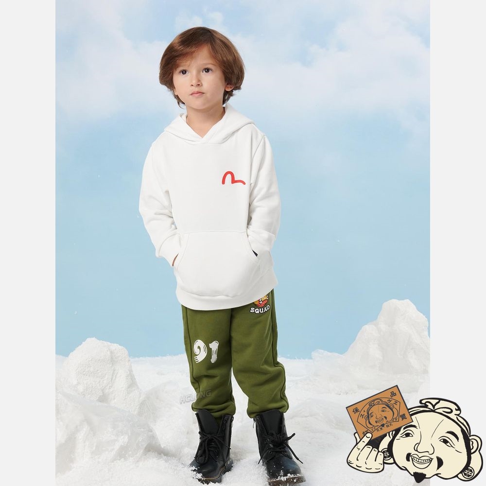 Kids Evisu DARUMA AND KAMON PRINT SWEATPANTS Vert | 450UKWDHV