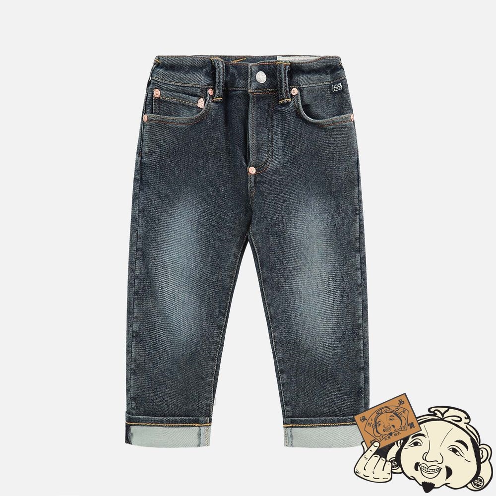 Kids Evisu DARUMA BUDDIES PRINT POCKET JEANS Indigo | 948NXYULK