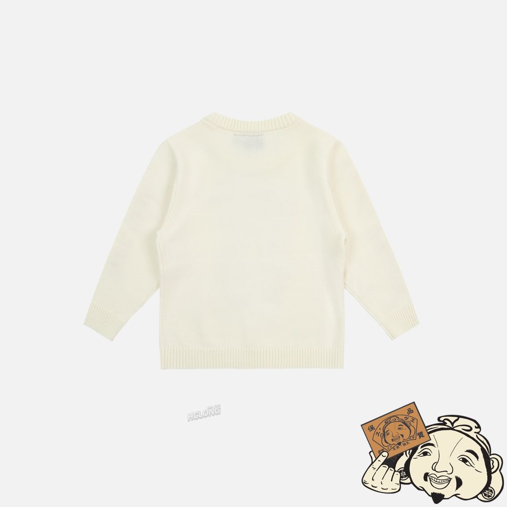 Kids Evisu DARUMA EMBROIDERY SWEATER Blanche | 107YSQUFW