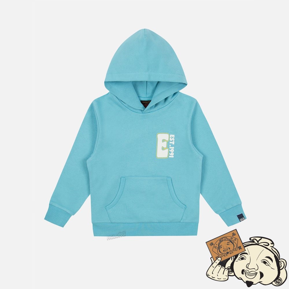 Kids Evisu DARUMA PRINT HOODIE Bleu | 087WOUSMX