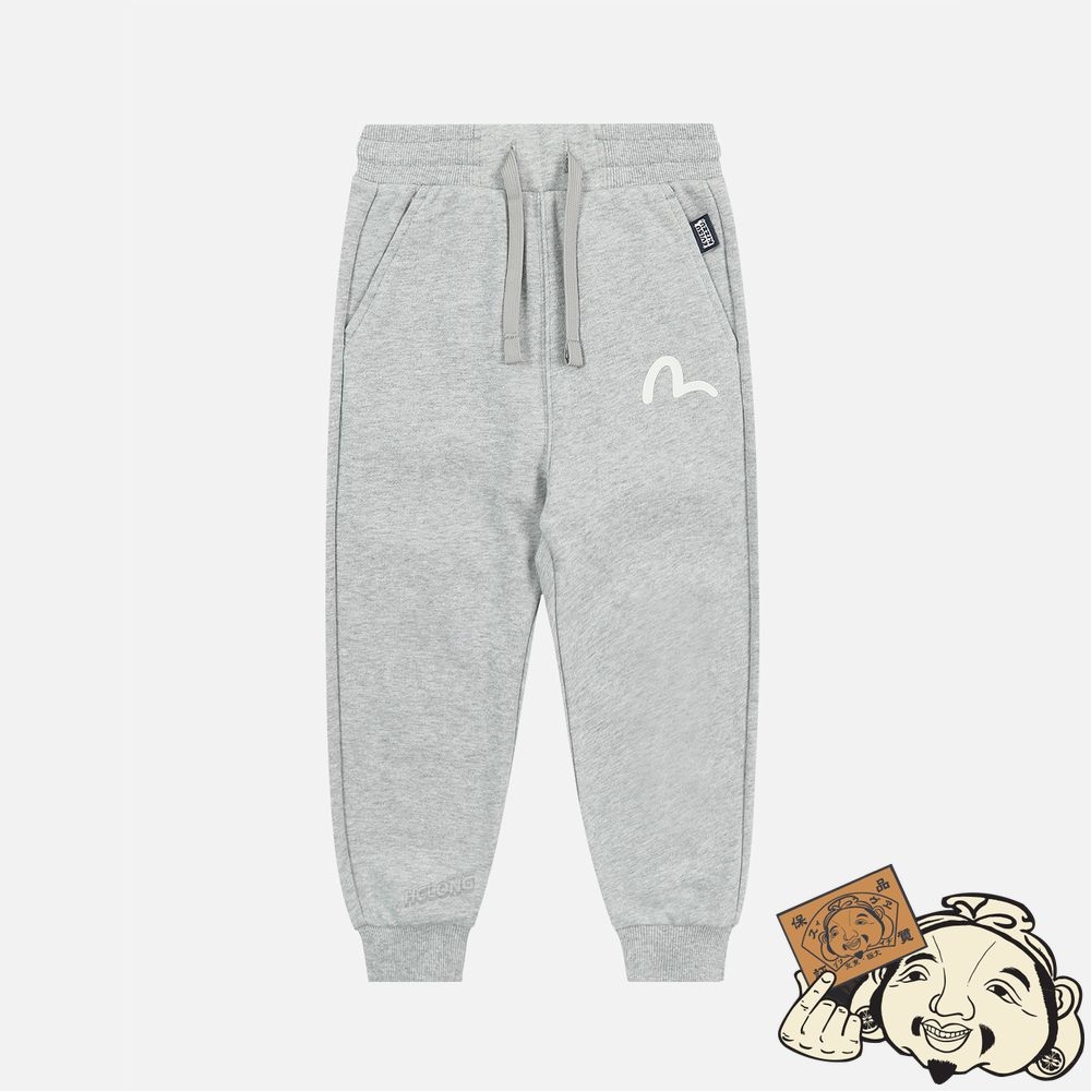 Kids Evisu EVISU SQUAD DAICOCK PRINT SWEATPANTS Grise | 452JVSOCZ