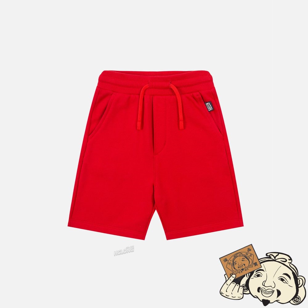 Kids Evisu FORTUNE CAT CROWN PRINT SWEAT SHORTS Rouge | 841VWCLON