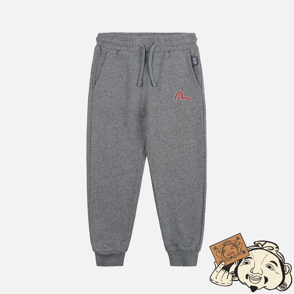 Kids Evisu GODHEAD PRINT SWEATPANTS Grise | 082KZJGQR