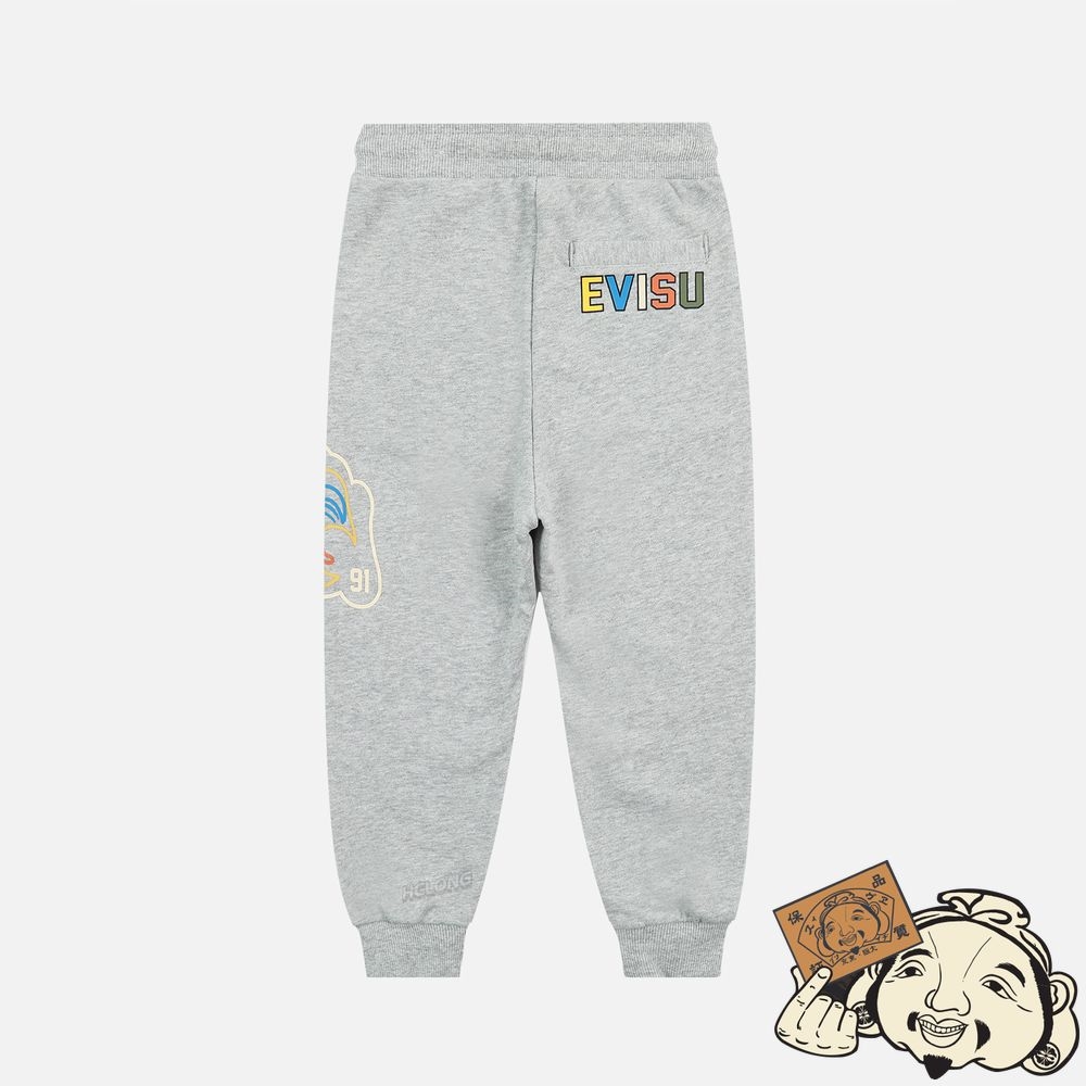 Kids Evisu GODHEAD PRINT SWEATPANTS Grise | 253XEPFNG