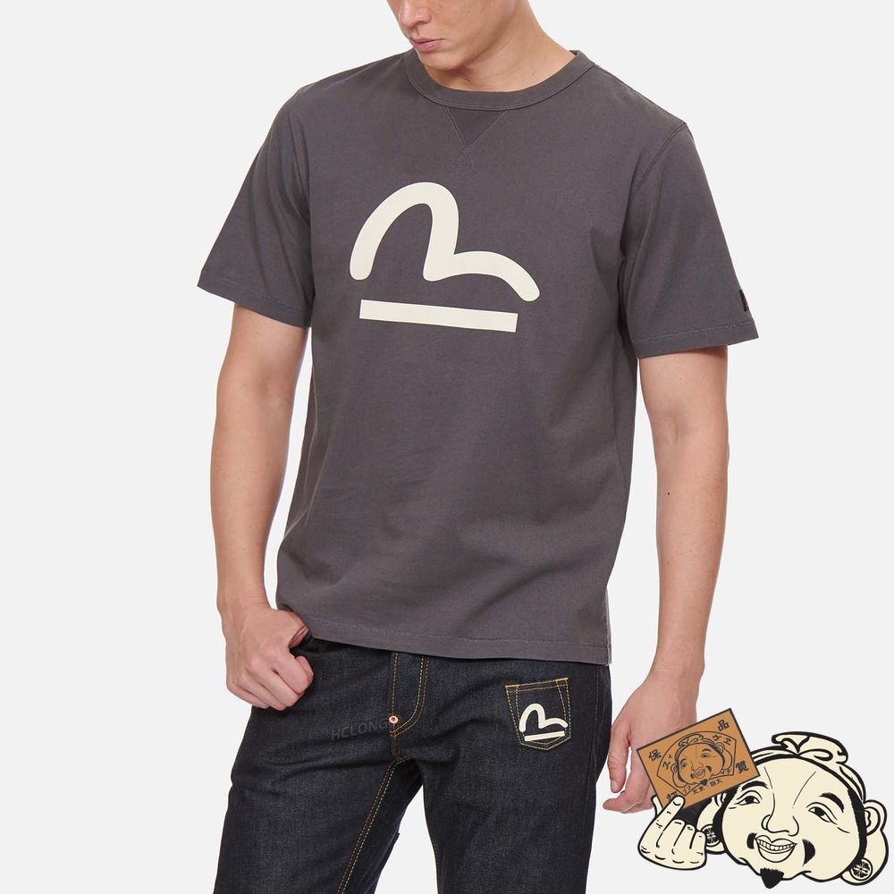 Men Evisu 30TH ANNIVERSARY CAPSULE COLLECTION MULTI-POCKET T-SHIRT Grise | 524HJQZIO