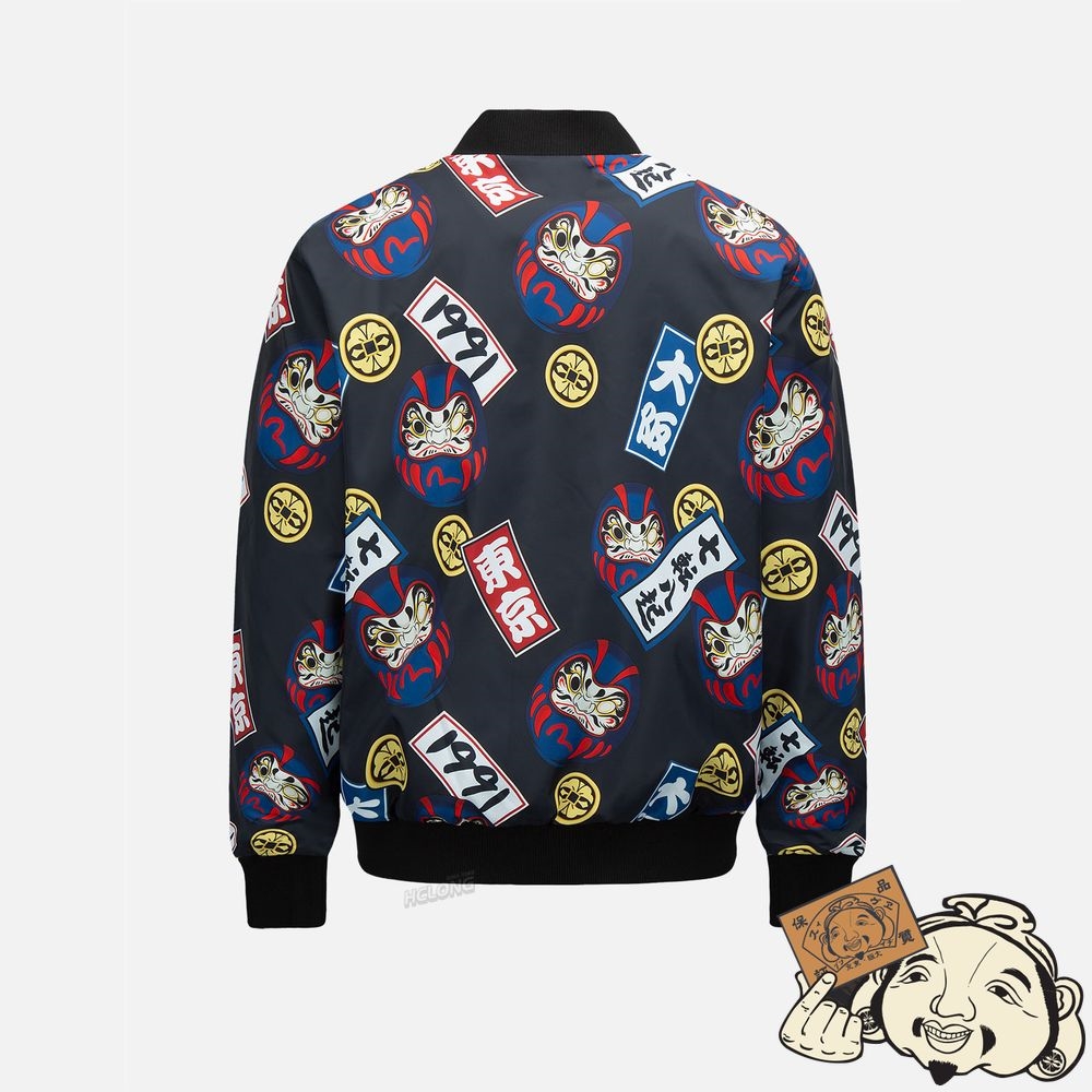 Men Evisu ALLOVER DARUMA PRINT REVERSIBLE JACKET MULTIPLE | 543WHNFMS