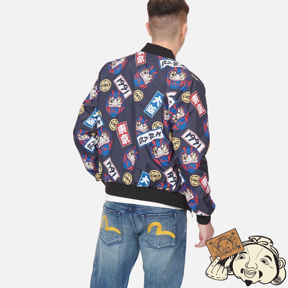 Men Evisu ALLOVER DARUMA PRINT REVERSIBLE JACKET MULTIPLE | 543WHNFMS