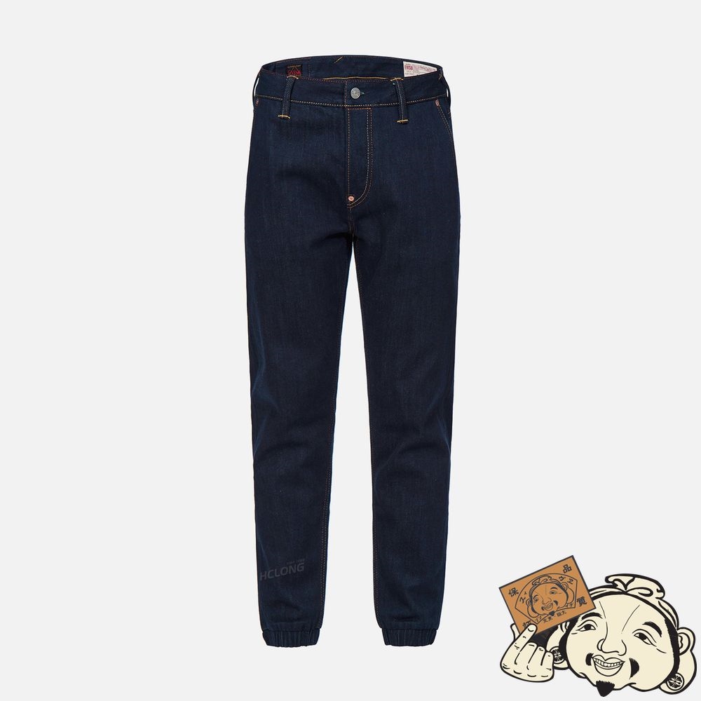 Men Evisu DARUMA DAICOCK DENIM JOGGER PANTS Indigo | 621HKDUWB