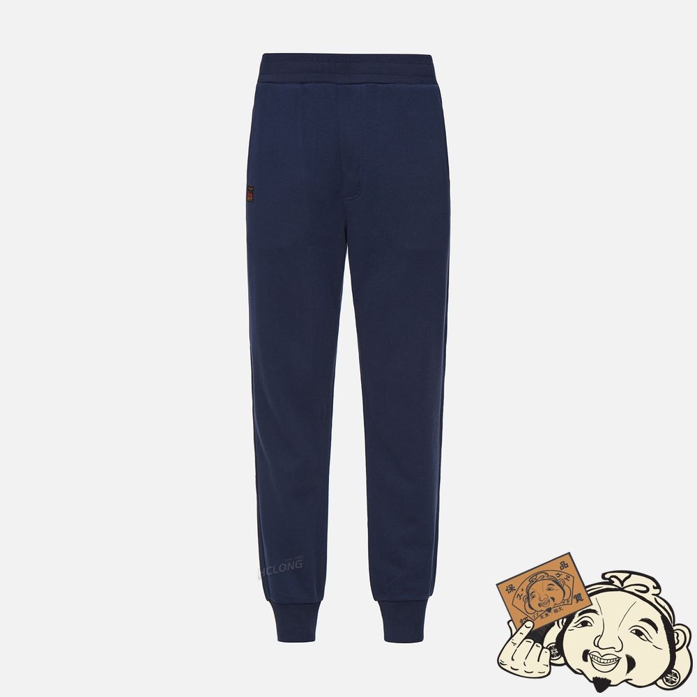 Men Evisu GODHEAD PRINT SWEATPANTS Bleu Marine | 064UHRBGM