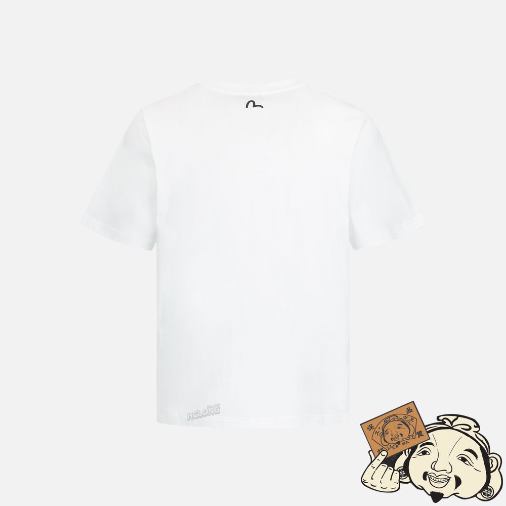 Men Evisu GODHEAD PRINT T-SHIRT Blanche | 978HJVXAF