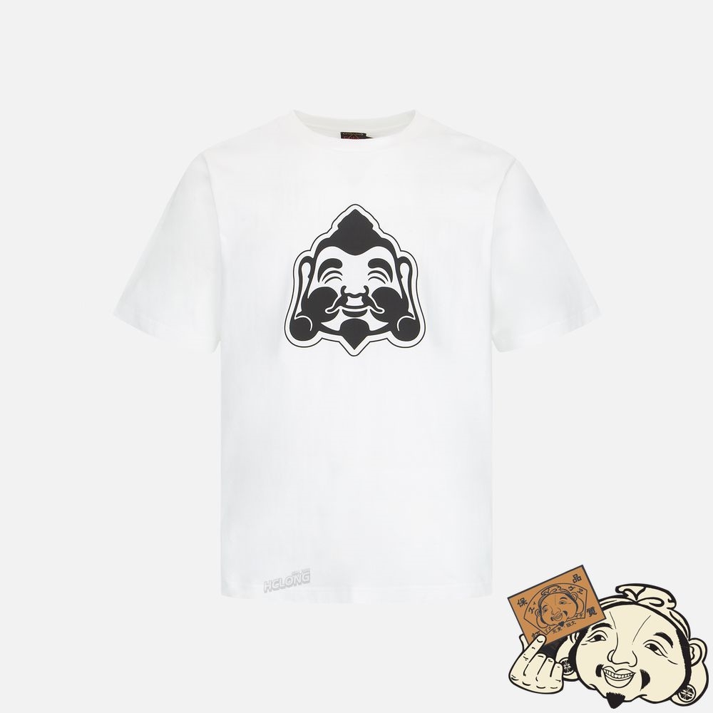 Men Evisu GODHEAD PRINT T-SHIRT Blanche | 978HJVXAF