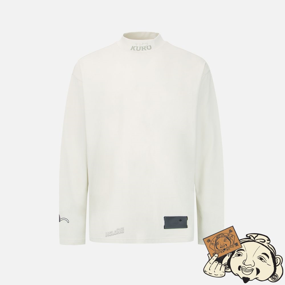 Men Evisu GRAFFITI EFFECT SLOGAN PRINT LONG SLEEVE T-SHIRT Beige | 492IYCUBE