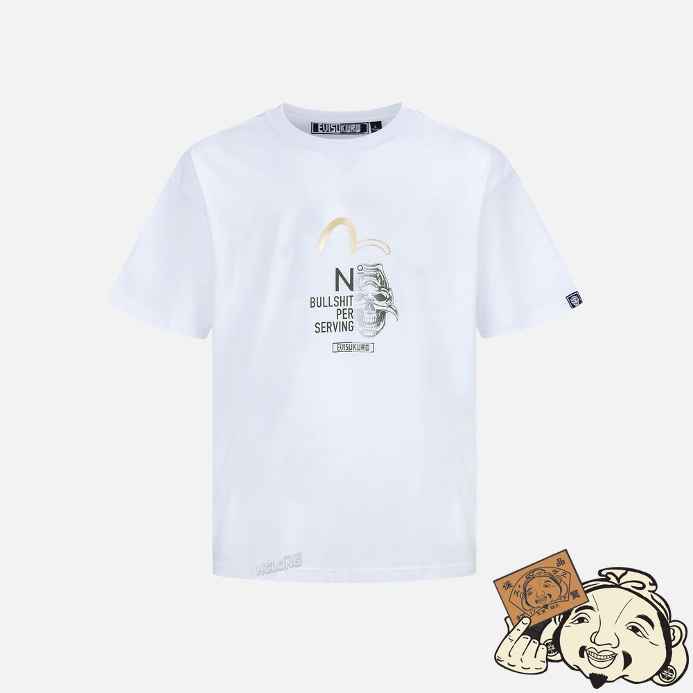 Men Evisu HANNYA HERALDRY PRINT T-SHIRT | 491FEYXRU