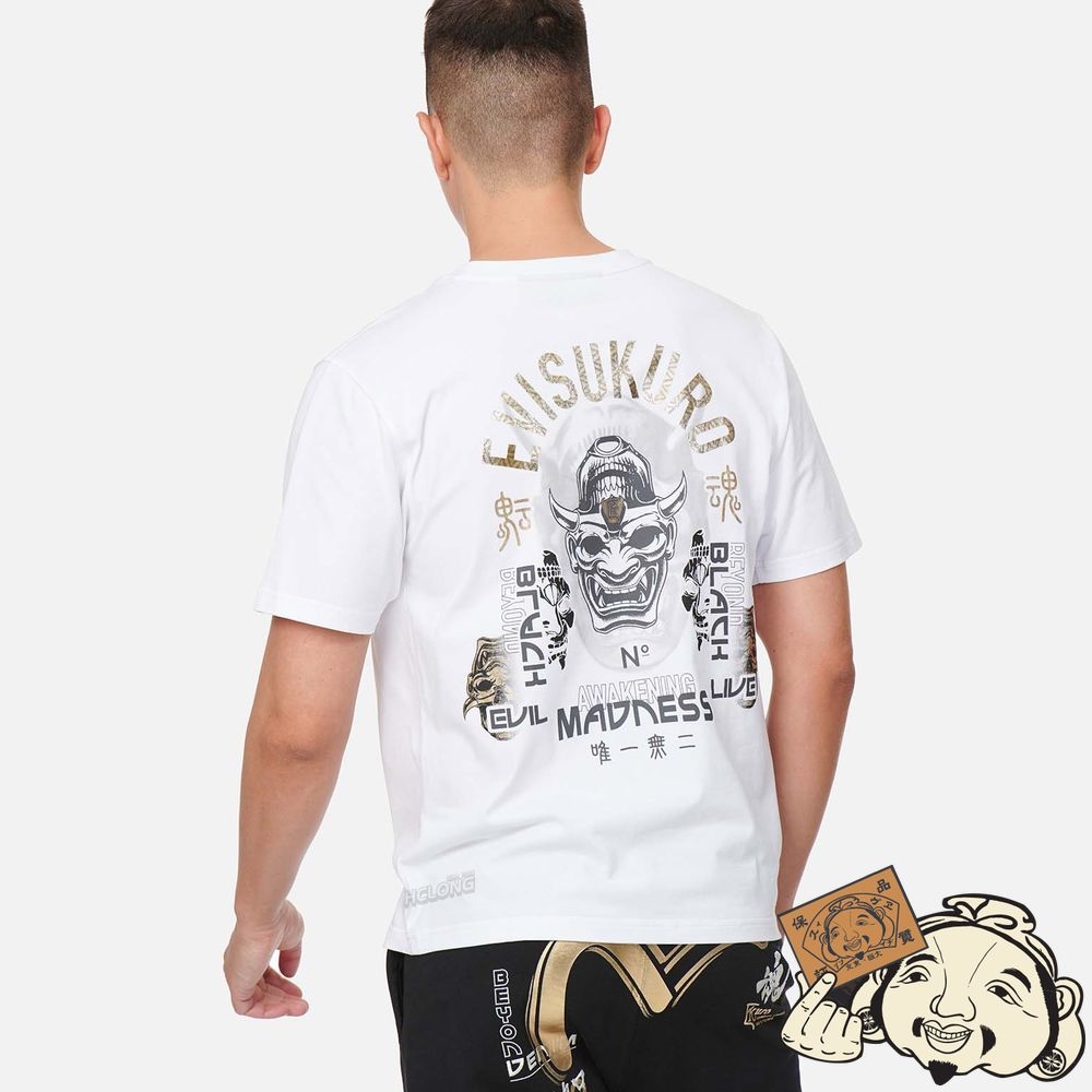 Men Evisu HANNYA HERALDRY PRINT T-SHIRT | 491FEYXRU