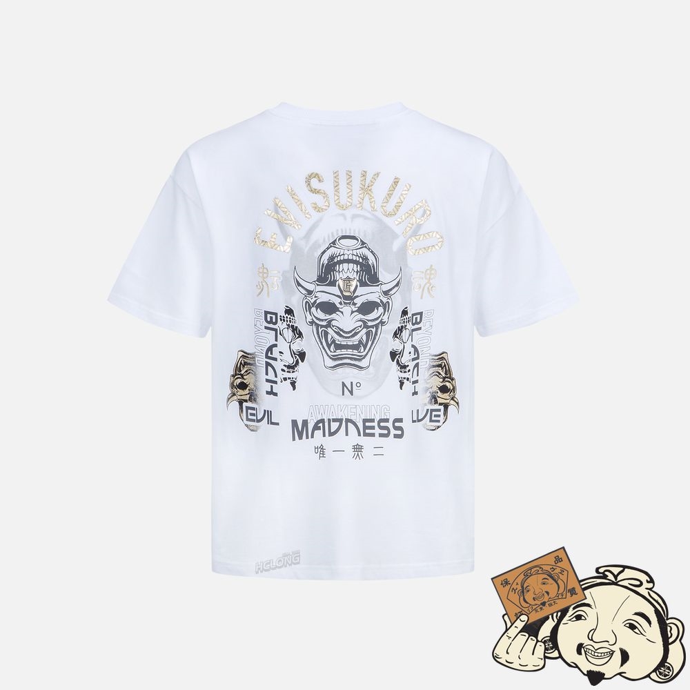 Men Evisu HANNYA HERALDRY PRINT T-SHIRT | 491FEYXRU