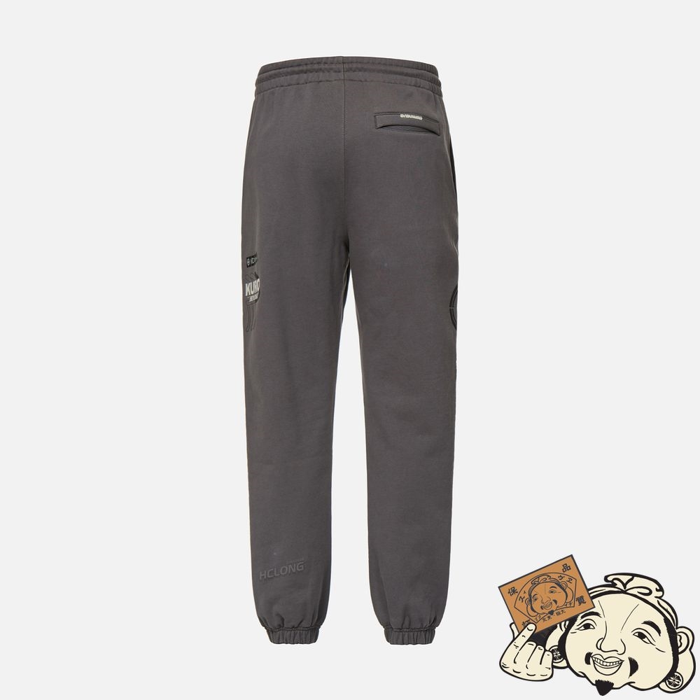 Men Evisu KAMON AND LOGO PRINT SWEATPANTS Grise | 914ZWIKUQ