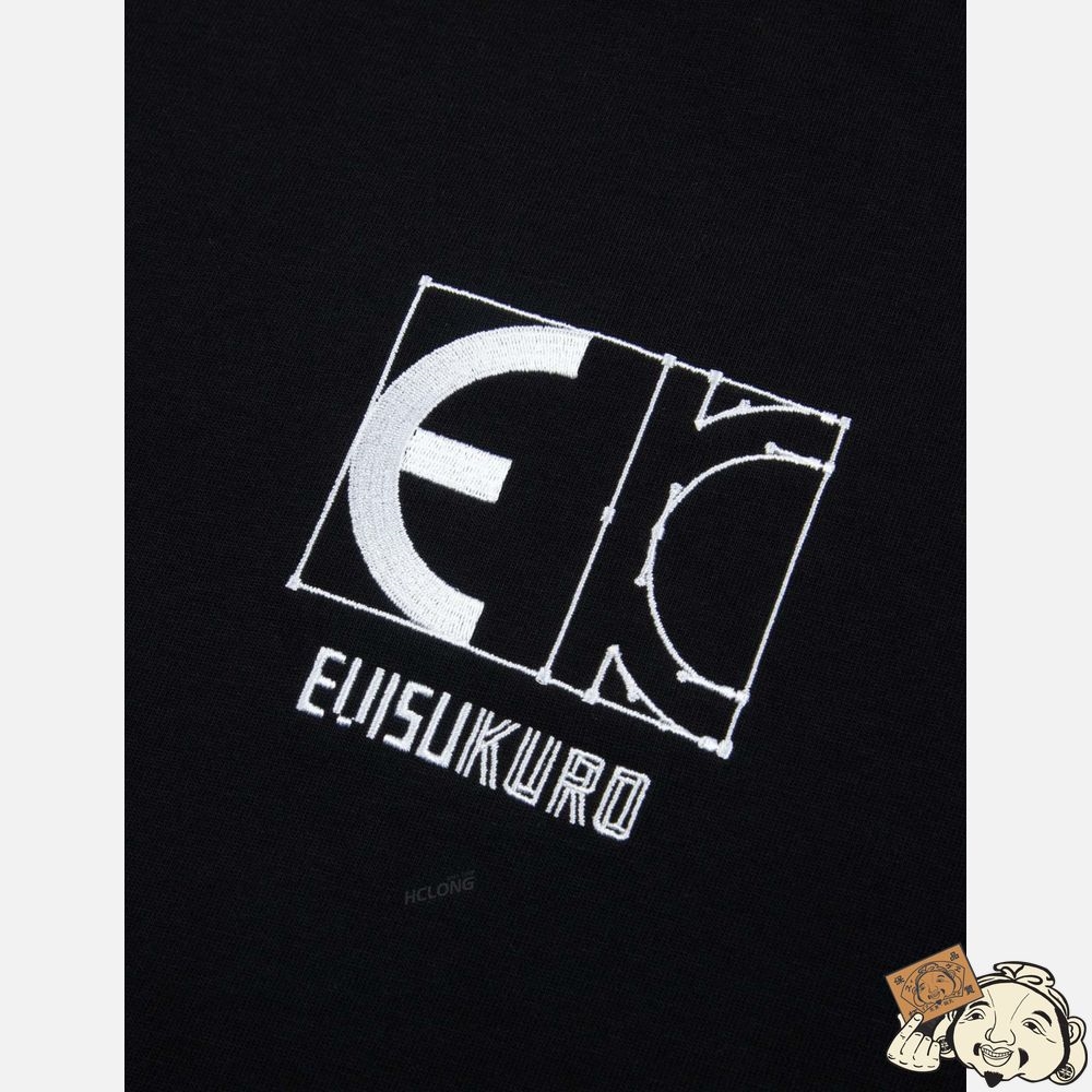 Men Evisu LOGO EMBROIDERY T-SHIRT Noir | 260FNYLDS