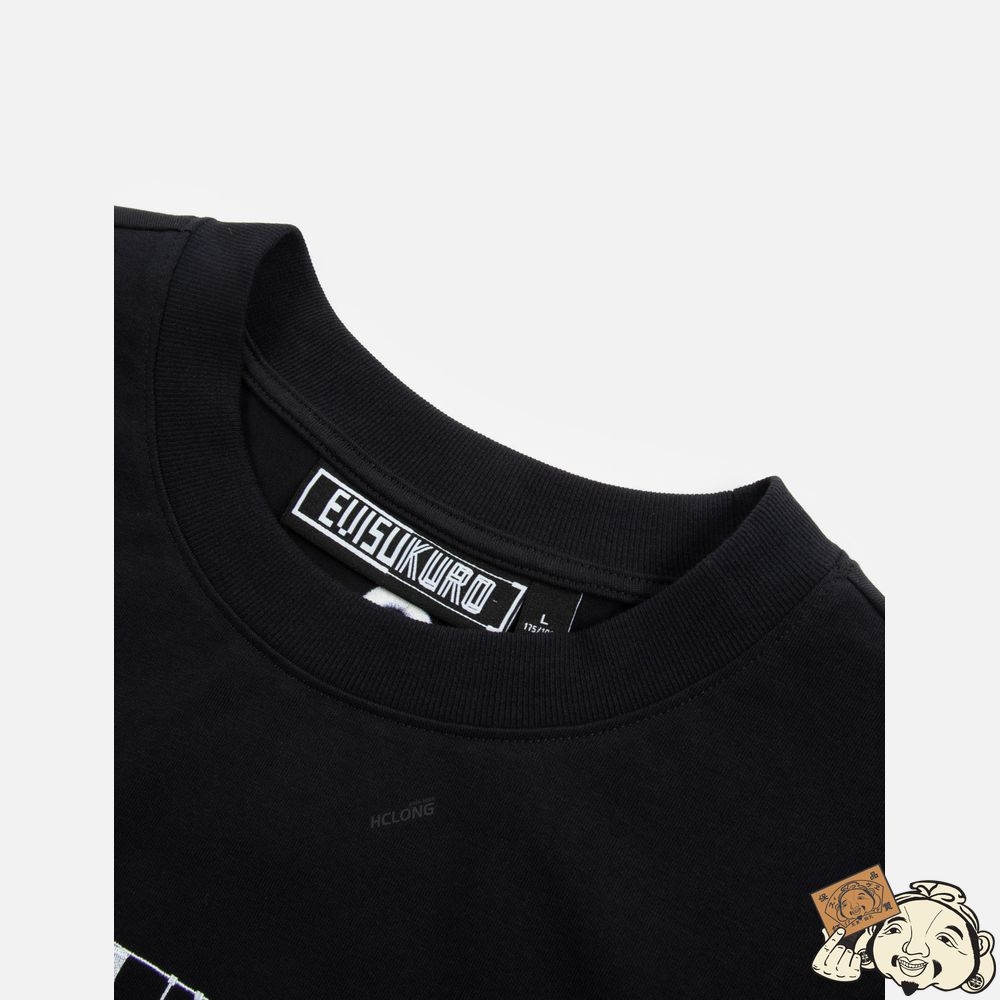 Men Evisu LOGO EMBROIDERY T-SHIRT Noir | 260FNYLDS