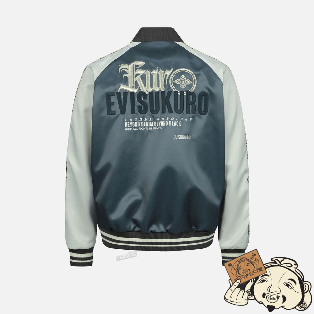 Men Evisu Logo Embroidered Souvenir Jacket MULTIPLE | 412URJLFW