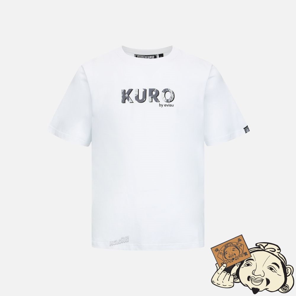 Men Evisu MELTING KAMON PRINT T-SHIRT Blanche | 145SACQTX