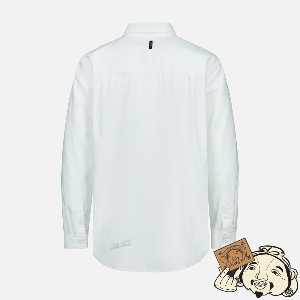 Men Evisu MULTIPLE EMBROIDERIES MULTI-POCKET SHIRT Blanche | 741RZWQLM