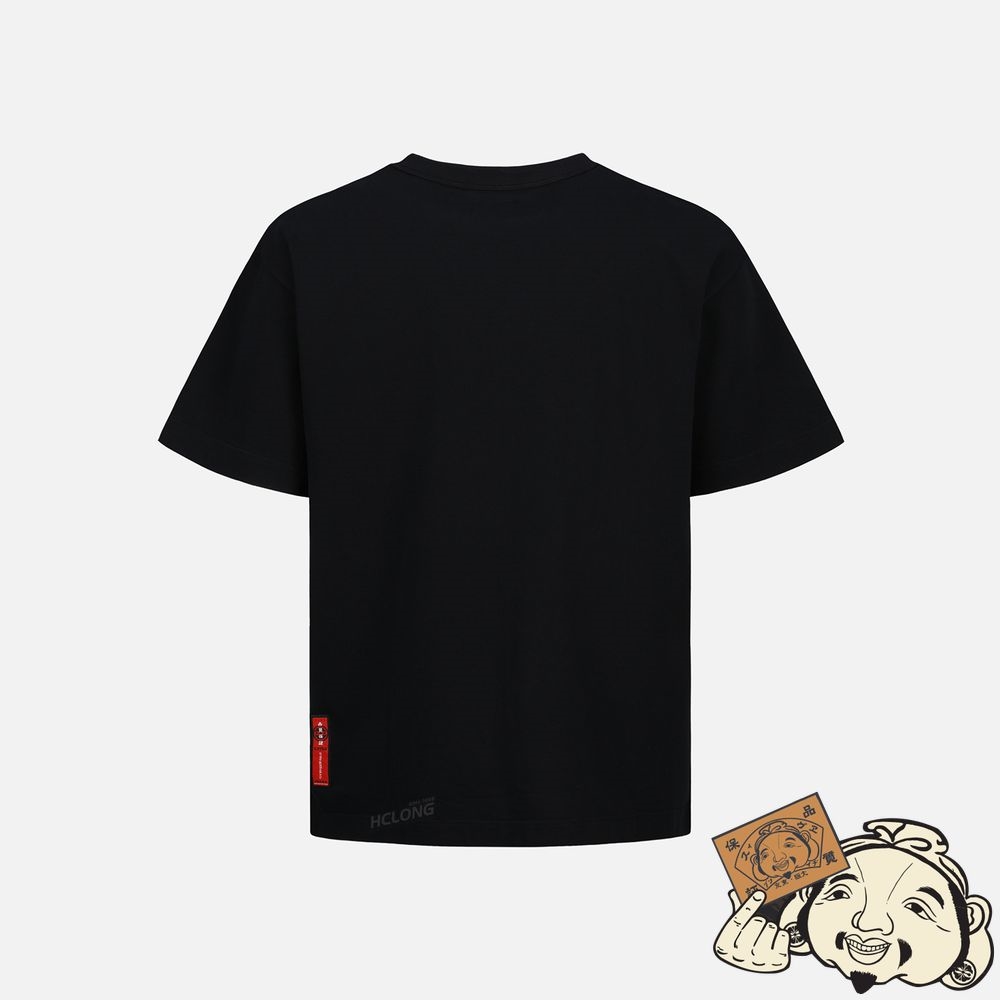 Men Evisu SEAGULL AND LOGO PRINT T-SHIRT Noir | 760QZKEPY