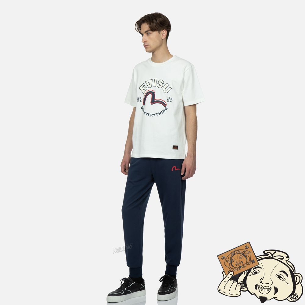 Men Evisu SEAGULL PRINT T-SHIRT Blanche | 041TSPIEY