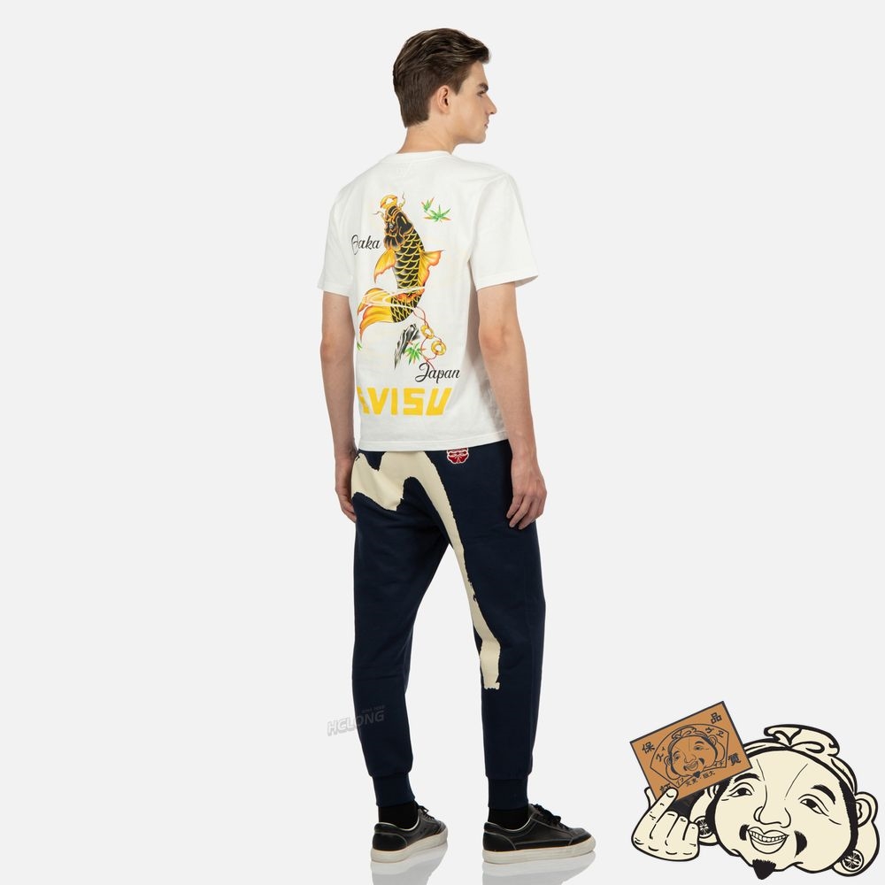 Men Evisu TATTOO KOI PRINT T-SHIRT Blanche | 640JVSTNY