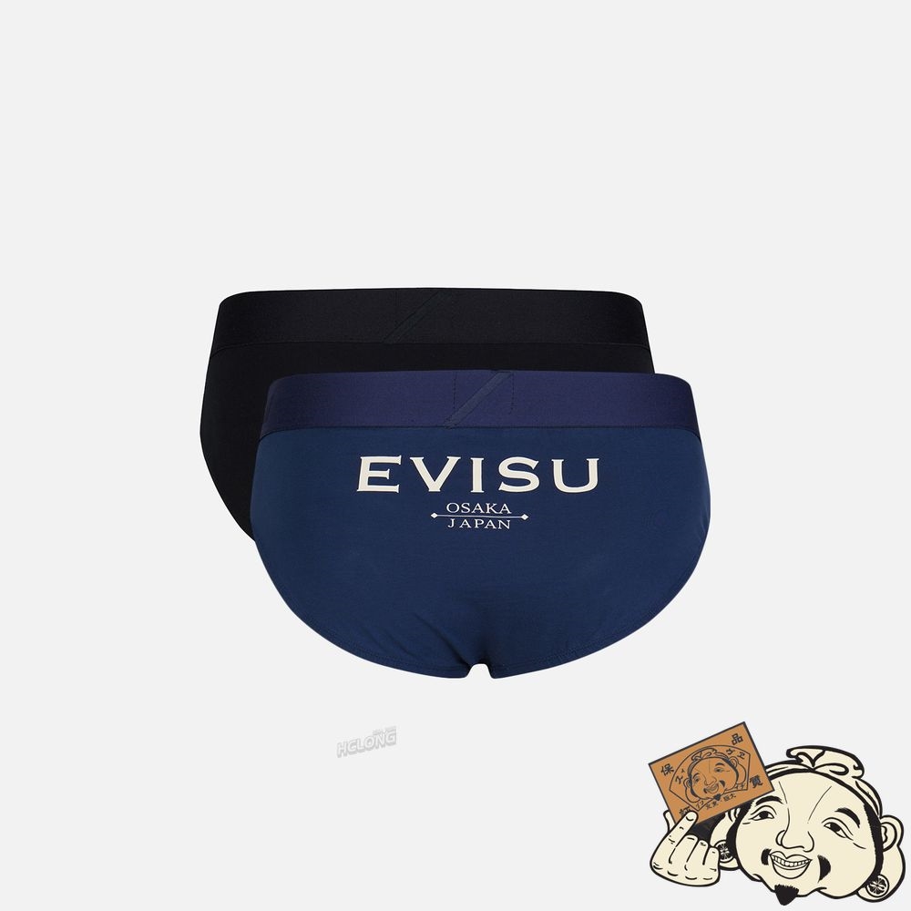 Men Evisu TWO-PACK KAMON AND LOGO PRINT BRIEFS MULTIPLE | 176MPFKJT