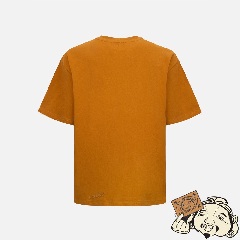 Men Evisu “FORTUNE CAT HIDE-AND-SEEK” SEAGULL PRINT T-SHIRT Marron | 958YSVUWN