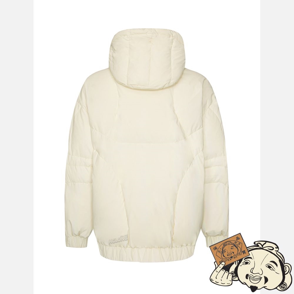 Women Evisu CAMOUFLAGE LOGO EMBROIDERY DOWN JACKET Blanche | 524LFQGXJ