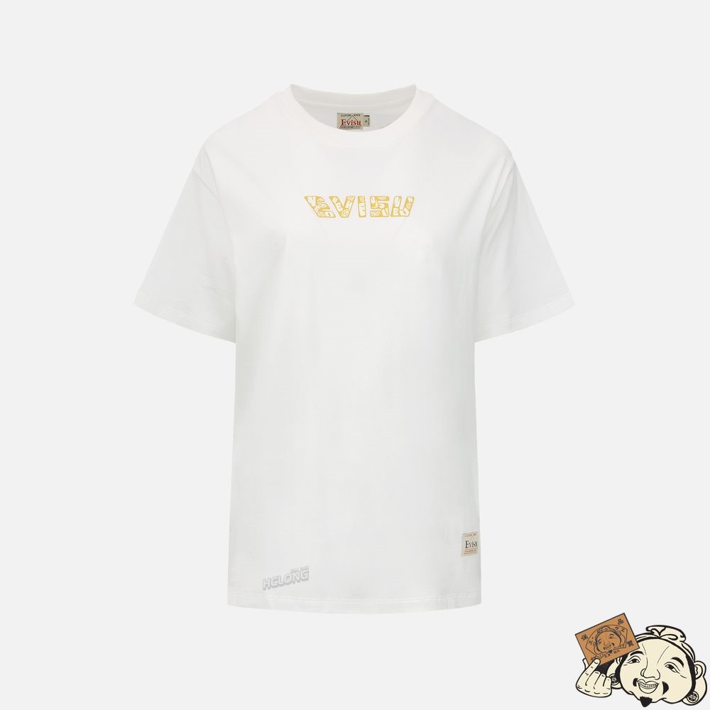 Women Evisu EVISU SQUAD DAICOCK PRINT T-SHIRT Blanche | 905SZJKTE