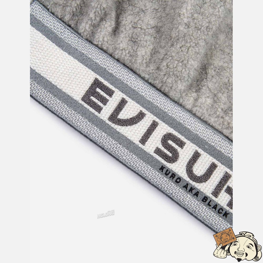 Women Evisu FUR SEAGULL INSERT PADDED SHERPA BOMBER JACKET Grise | 153RJNKGB